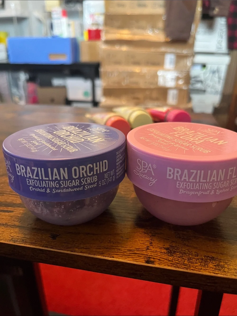 Brazilian Floral & Orchid Exfoliating Sugar Scrub - Pink & Purple